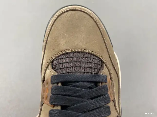 1st Kicks AJ4-882335 Brown Retro Jordan 4 x Air Scott TS Travis 0625
